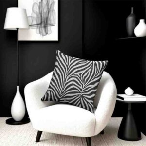 Fundas para cojines de sala animal print zebra Mod. 1