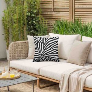 Fundas para cojines de sala animal print zebra Mod. 3
