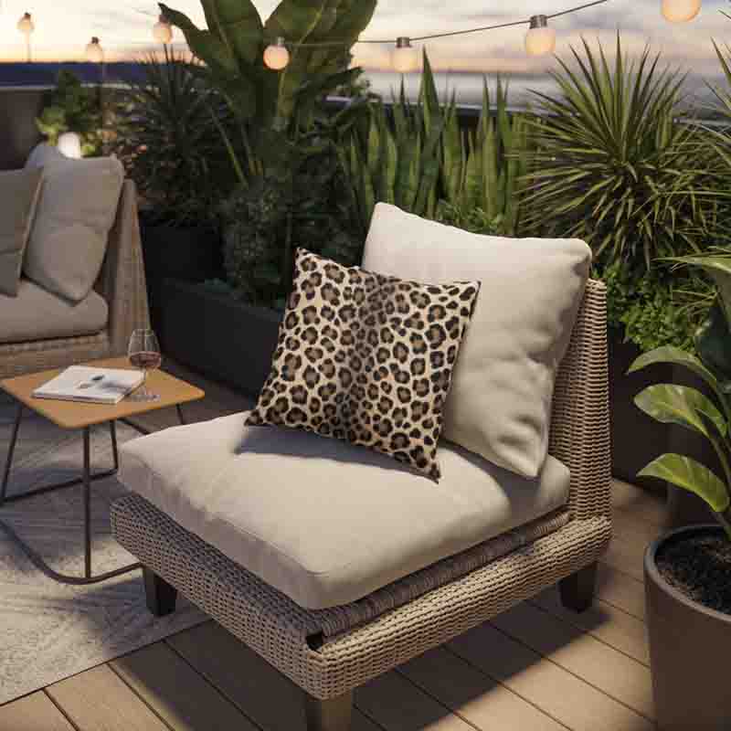Fundas Para Cojines De Sala Animal Print Leopardo Mod. 4