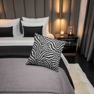 Fundas para cojines de sala animal print zebra Mod. 4