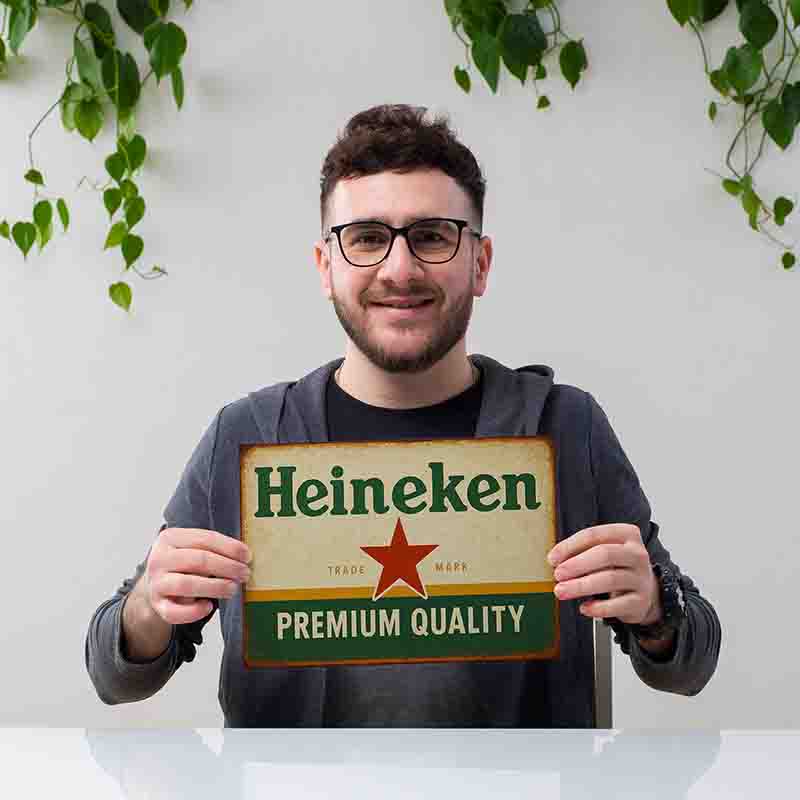 Placa Decorativas Bar Heineken - Imagen 6