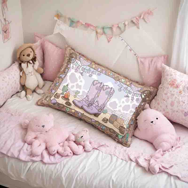 Funda de almohada Mod. Botas vaqueras