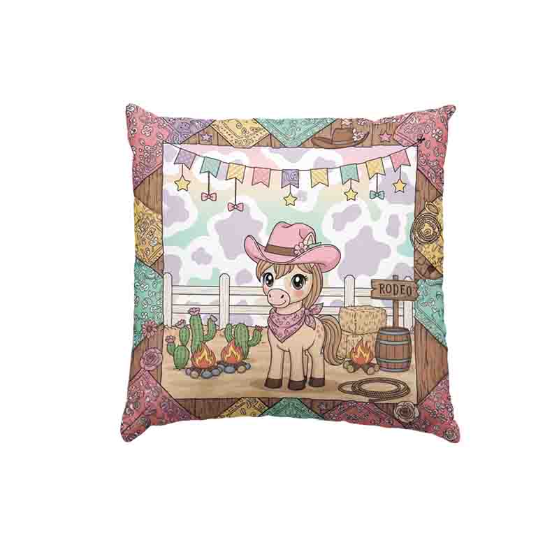Cojines vaqueros para niños decoración divertida Mod. Caballito Cute - Imagen 3
