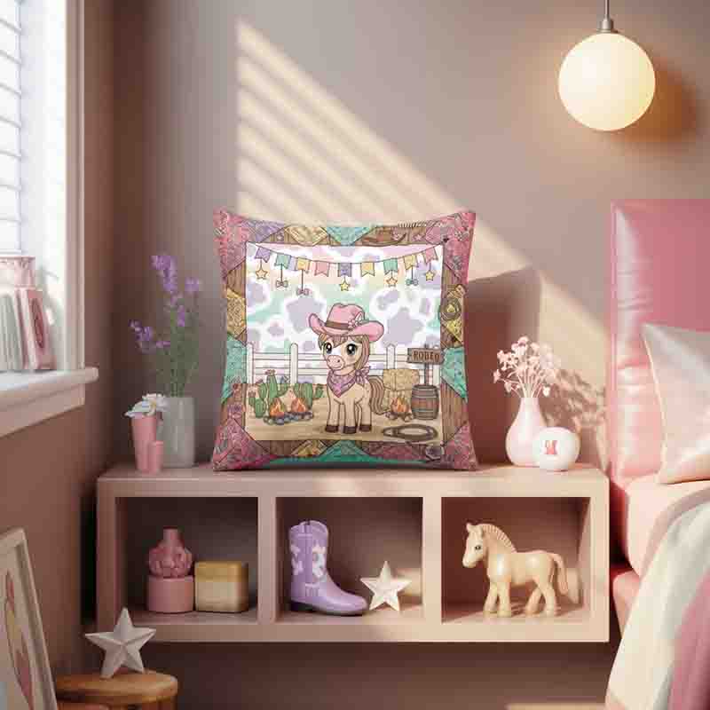 Cojines vaqueros para niños decoración divertida Mod. Caballito Cute