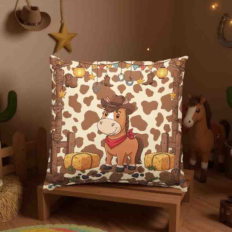 Cojines decorativos con temática vaquera Mod. Caballito Vaquero