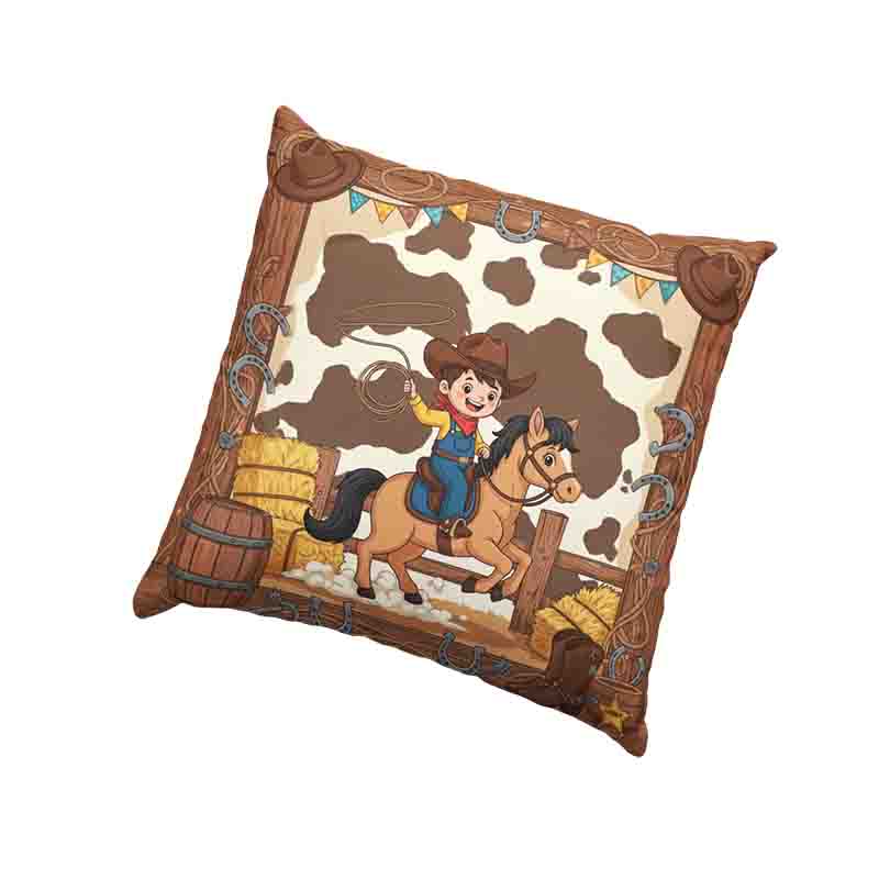 Cojines vaqueros para niños decoración divertida Mod. Cowboyito - Imagen 2