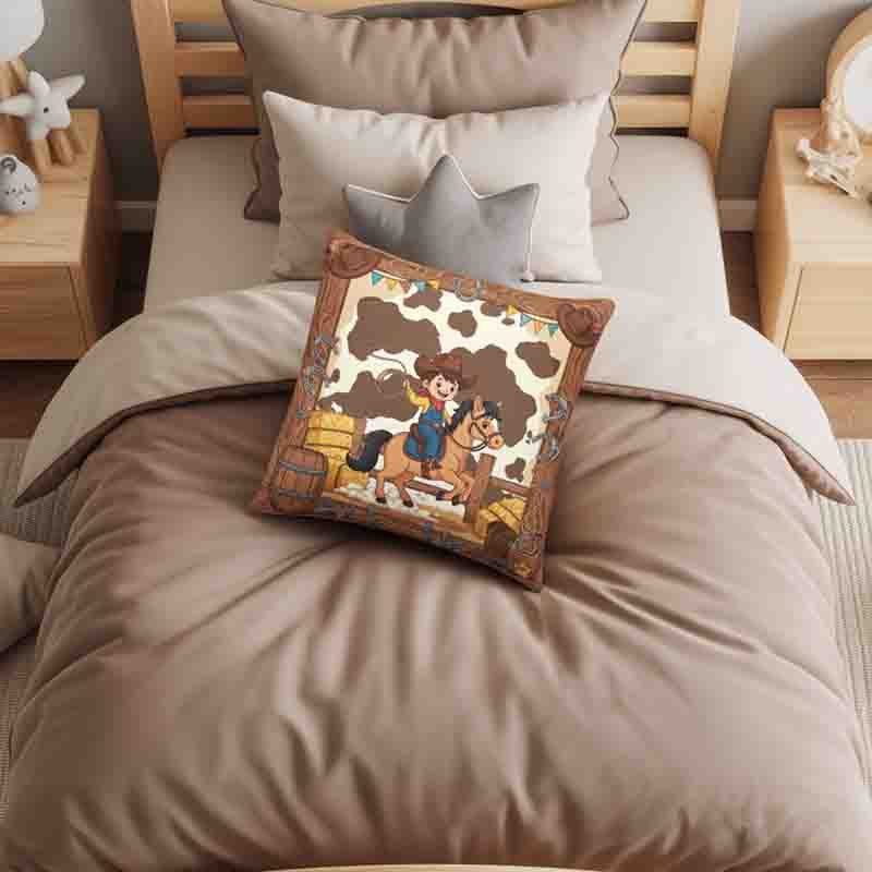 Cojines vaqueros para niños decoración divertida Mod. Cowboyito