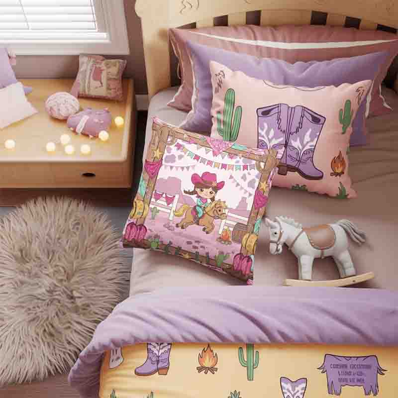 Cojines vaqueros decorativos para niños Mod. Cowgirl