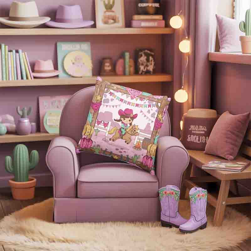 Cojines vaqueros decorativos para niños Mod. Cowgirl - Imagen 2