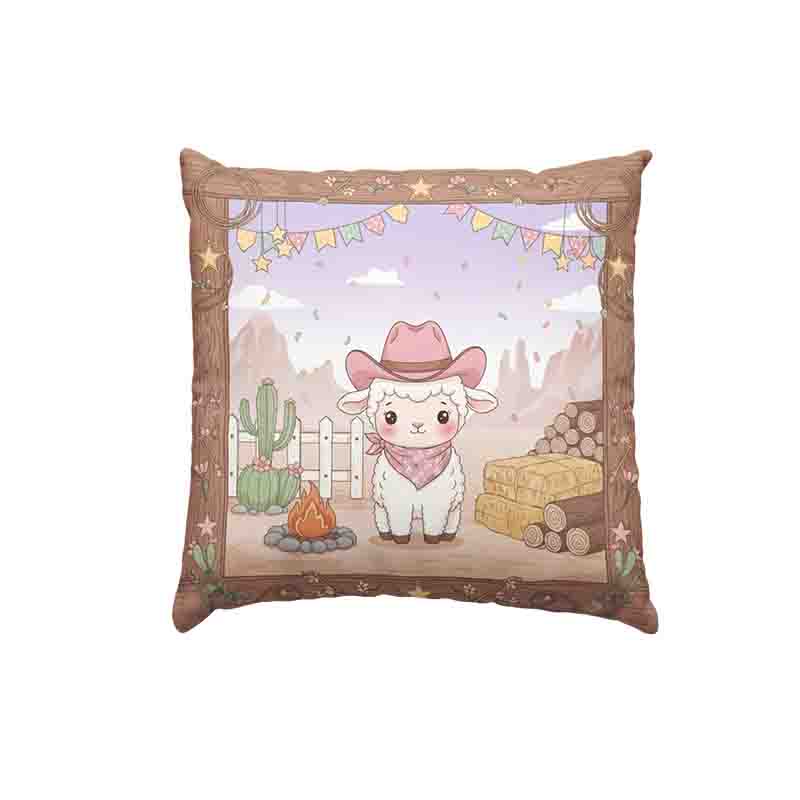 Cojín decorativo vaqueritos para sala infantil Mod. Pastorcita vaquera - Imagen 3