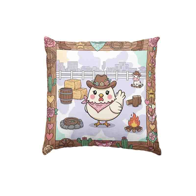 Cojines cama con diseño vaquero Mod. Pollita Rodeo - Imagen 3