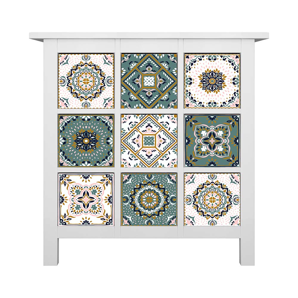 Azulejos Adhesivos 40 Pz 10x10 Cm Mosaicos Cocina Mod. Nepal