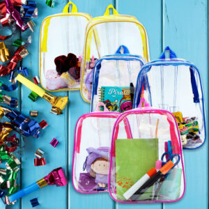 10 Mochilas Translucidas Excelente Calidad ¡fiesta Infantil!