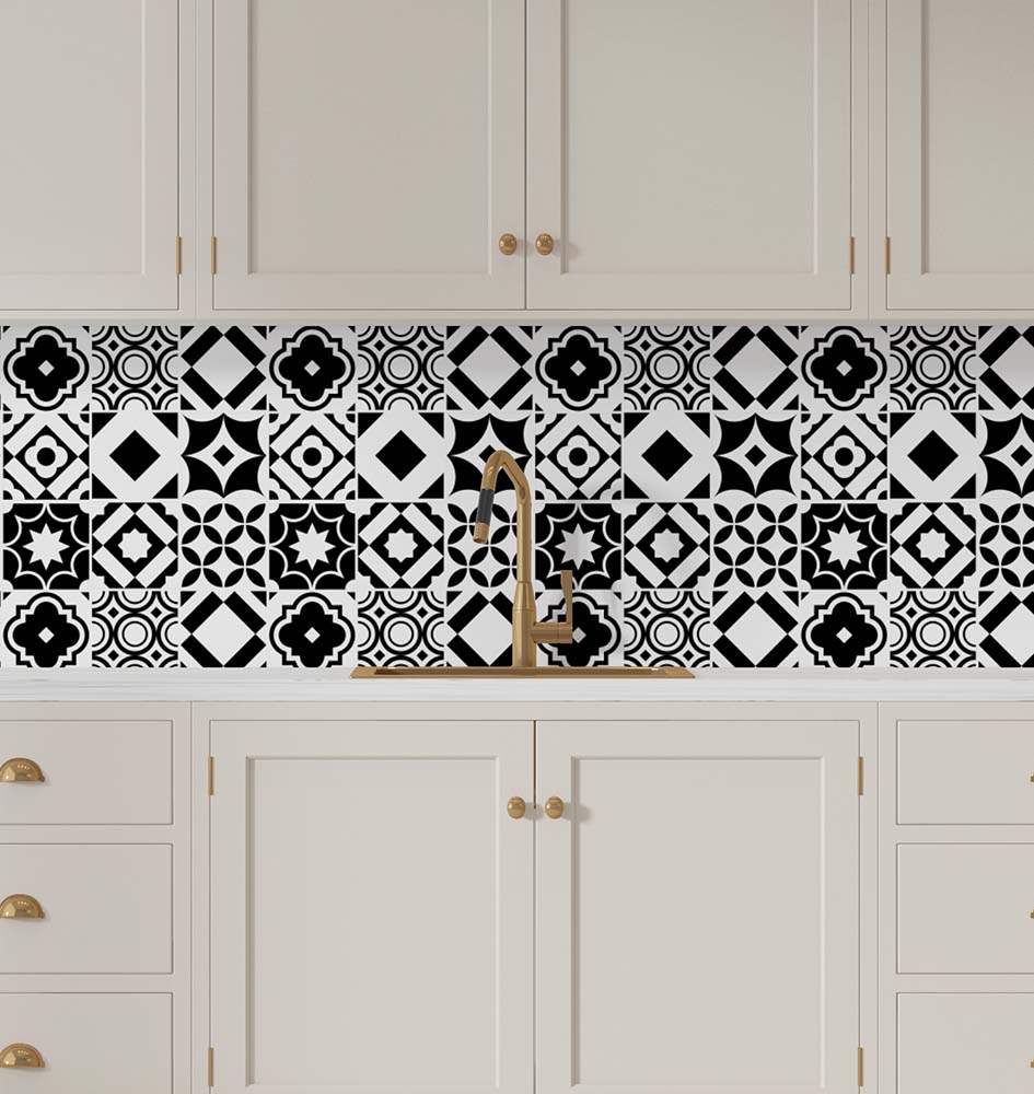 Azulejos Adhesivos 40 Pz 10x10 Cm Mosaicos Para Cocina Baño