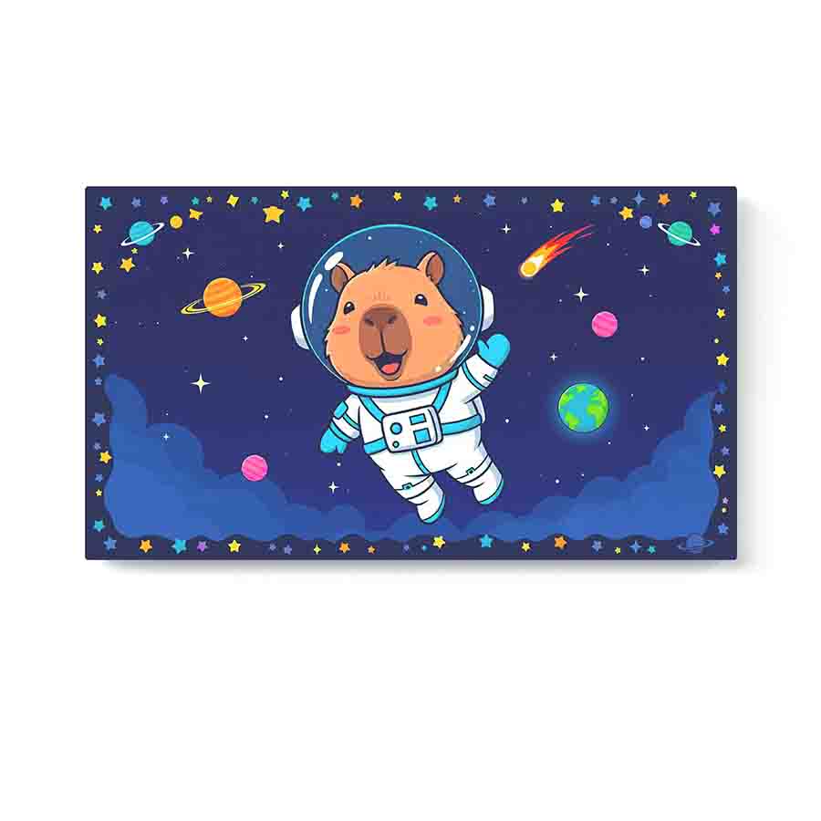 Cabecera infantil individual capibara para cama Capi Espacial - Imagen 2