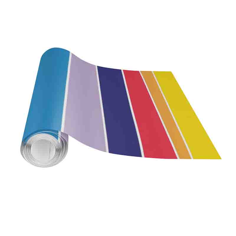 Cenefa adhesiva franjas de colores en vinil auto adherible - Imagen 4