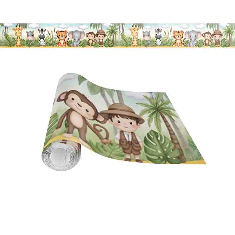 Cenefas Decorativas Vinil Animales Tiernos de Safari - Imagen 5