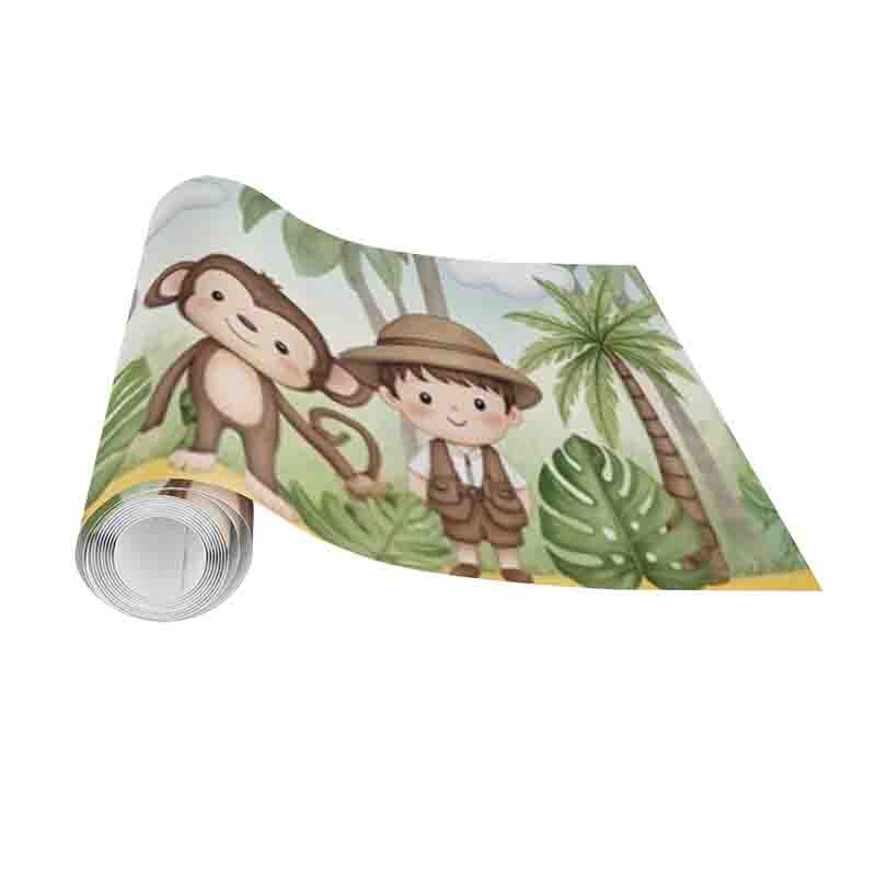 Cenefas Decorativas Vinil Animales Tiernos de Safari - Imagen 4