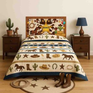 Cabeceras modernas vaqueros cuarto infantil  Estrella del Oeste