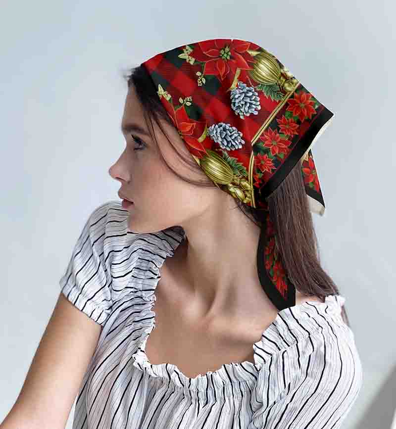 Mascadas navideñas para mujer regalo elegante Nochebuena - Imagen 2
