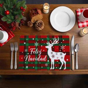 Manteles navideños individuales Mágicos deseos Mod. Reno