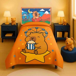 Cabecera individual capibara para niño habitación Capi Roller
