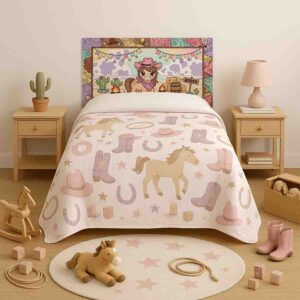 Cabeceras modernas vaqueritas para niñas cuarto Dulce Potrilla