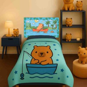 Cabeceras capibara para camas de niño modernas Capi Aventura