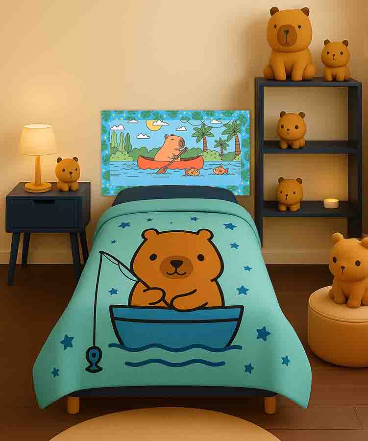 Cabeceras capibara para camas de niño modernas Capi Aventura