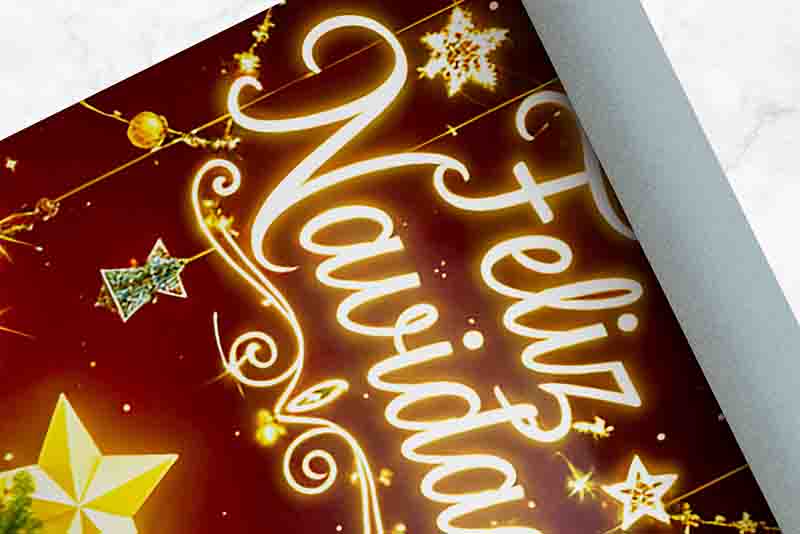 Decoraciones puerta Navidad posters festivos impresos Árbol Navideño - Imagen 3