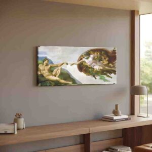 Cuadro Canvas La Creación de Adán Renacimiento