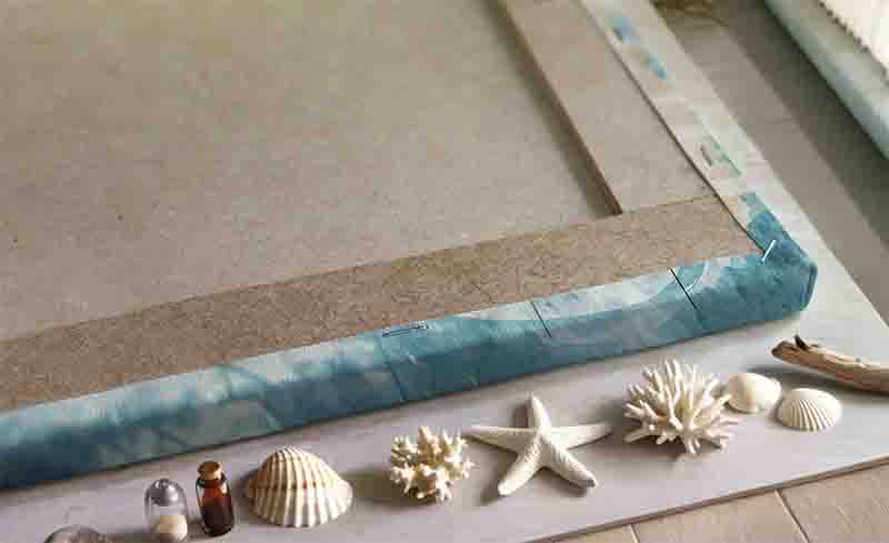 Set 4 Cuadros Canvas Animales Marinos Estilo Costero Azul - Imagen 6