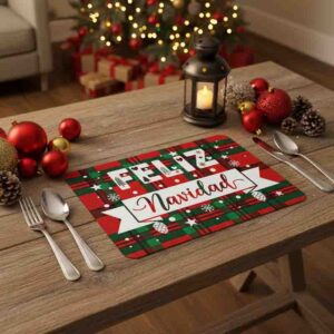 Manteles navideños individuales Mágicos deseos Mod. Feliz Navidad