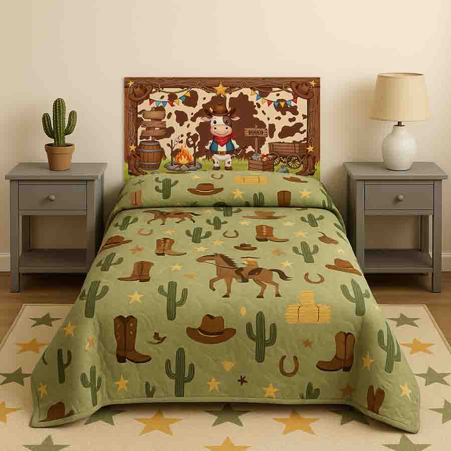 Cabeceras decorativas vaqueros modernas para niños Rodeo Campestre