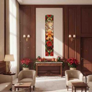 Adornos navideños en decoración práctica y linda papel Galleta