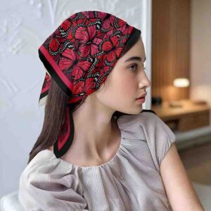 Preciosa Mascada de mariposas mod monarca para mujer