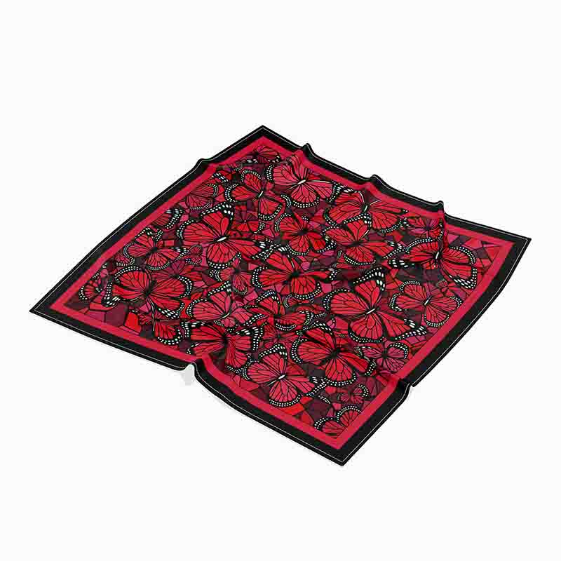 Preciosa Mascada de mariposas mod monarca para mujer - Imagen 4