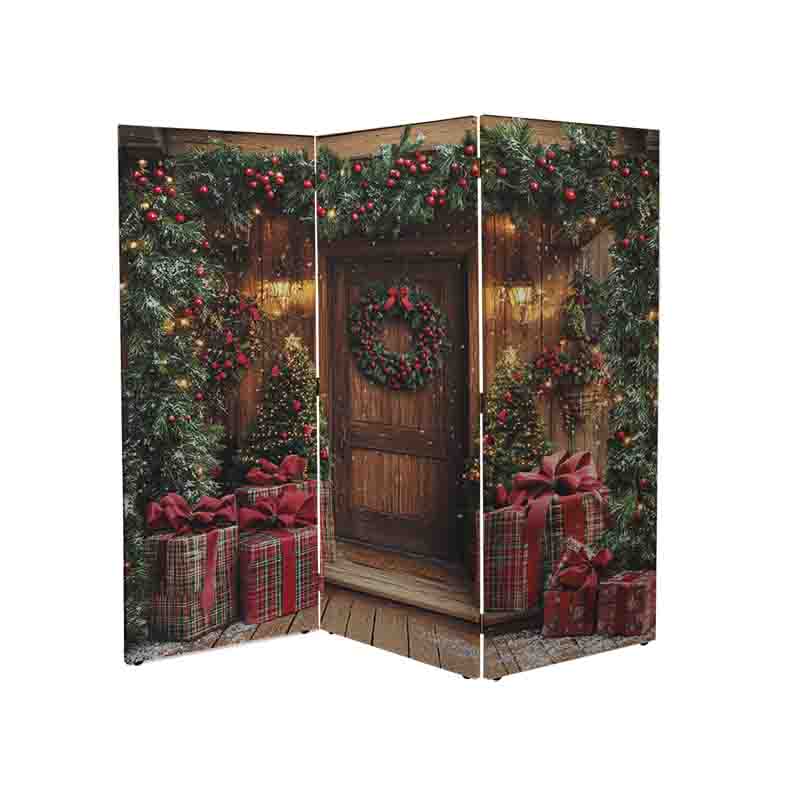 Biombos decorativos plegables navideño Navidad en Madera - Imagen 4