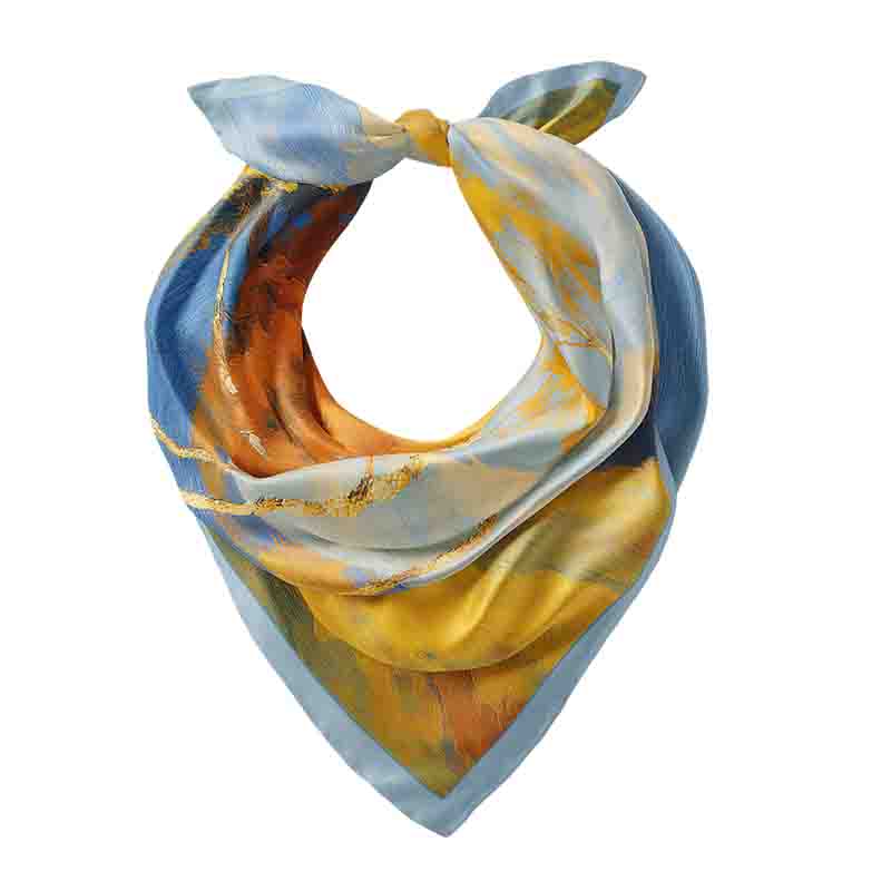 Mascada otoñal para dama Pañuelo para cuello o cabello - Imagen 4