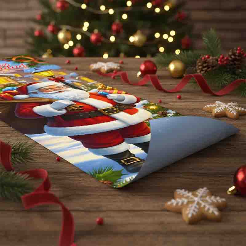 Decoración Navidad adornos festivos elegantes Santa Claus - Imagen 3