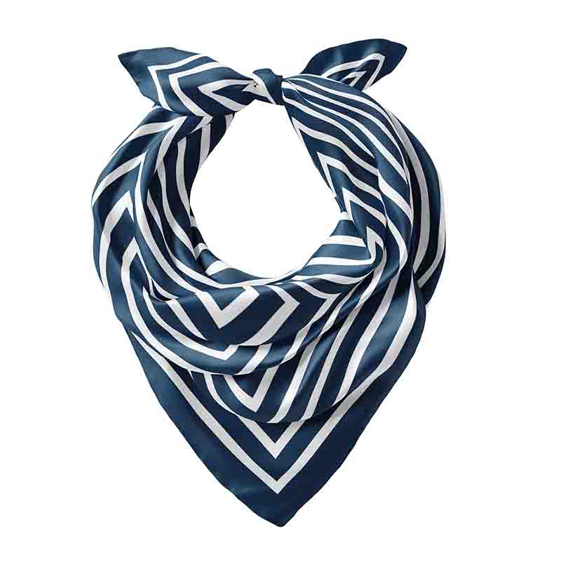 Elegante Mascada para mujer azul mod Versalles - Imagen 4