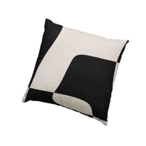 Fundas de Cojines Arte Abstracto Blanco y Negro Contemporáneo Mod.2
