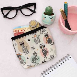 Monederos estampados de gatos ideal para regalos Mod.8