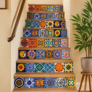 100 Mosaicos Adhesivos Cocina Baño Mod Artesanal Mexicano 10x10 Cm