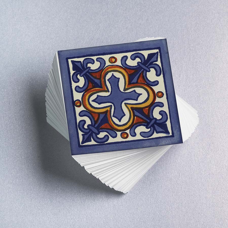 100 Mosaicos Adhesivos Cocina Baño Mod Artesanal Mexicano 10x10 Cm - Imagen 5