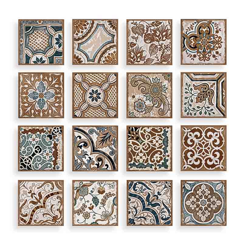 Mosaicos Adhesivos Vinil Estilo Vintage Para Cocina 10pz. - Imagen 4