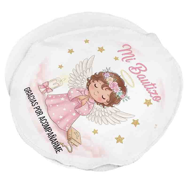 Tortillero de Tela para Bautizo de Niña Decorativo. - Imagen 2