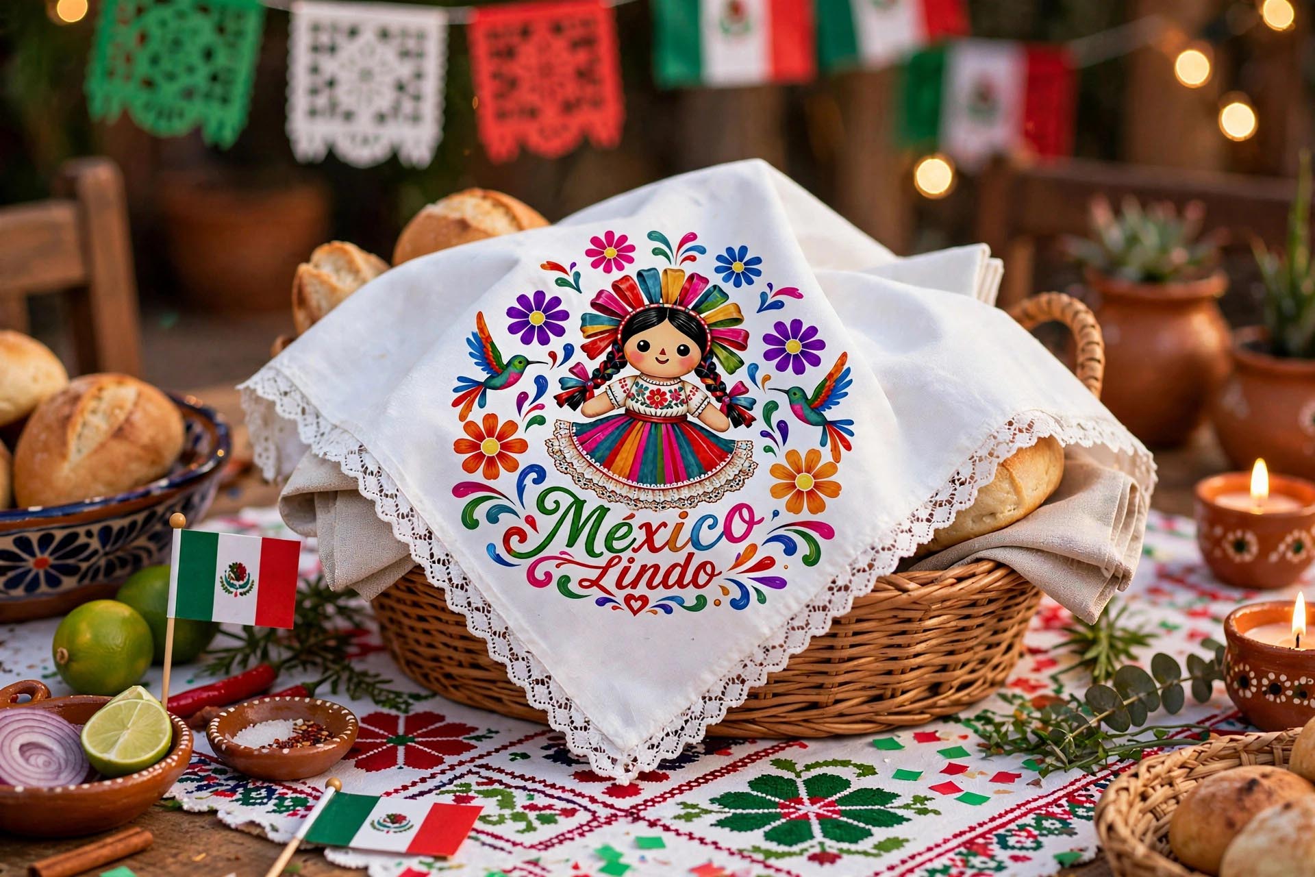 Servilletas Septiembre Muñeca