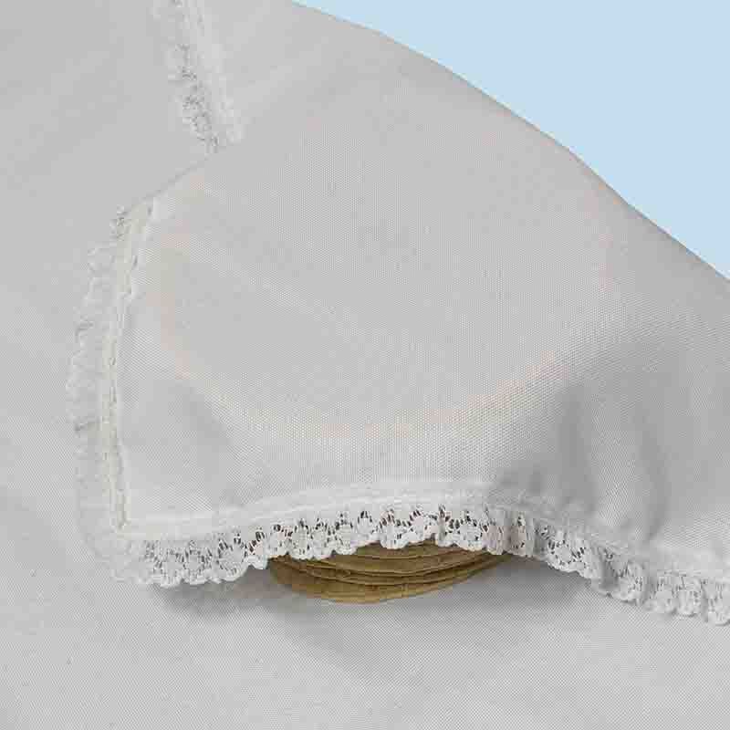 10 Servilletas de Tela Blancas con Encaje para Sublimar. - Imagen 4
