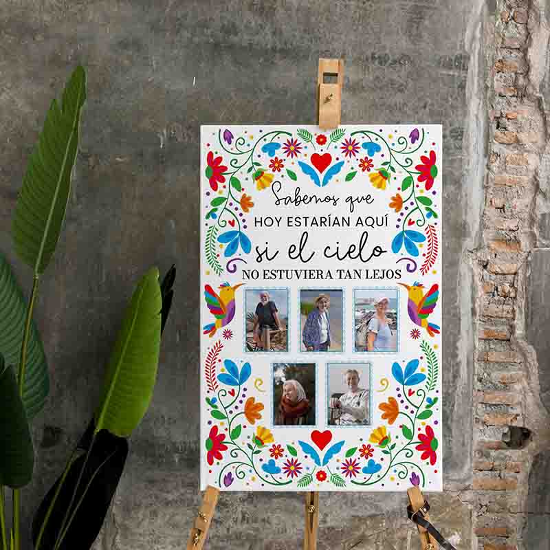 Letrero de Recuerdo para Fiestas Familiares Modelo Mexicano. - Imagen 5